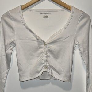 American Eagle Cropped Long Sleeve